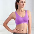 thumbnail image 3 of 2018 Women Sport Padded Seamless Bra Running Vest Tops Rimless Bras Plus Size New, 3 of 6