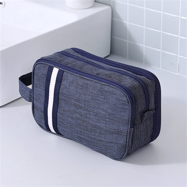 Xihbxyly Neceser de Viaje con Separación de Ropa Seca y Húmeda, Organizador Multicompartimento, Kit de Afeitado Colgante, Almacenamiento Portátil, Viajes de Negocios, Lona Resistente, 25 X 20 Cm