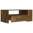 thumbnail image 2 of vidaXL Table Basse Chêne Fumé 102x55x42 cm Bois Manufacturé, 2 of 5