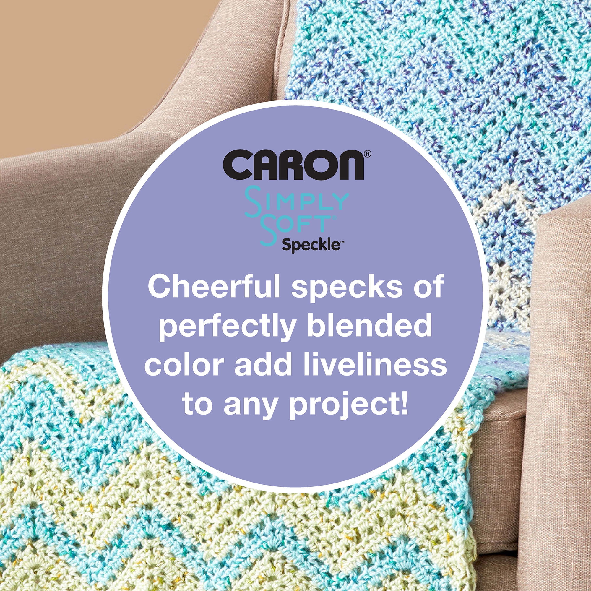 Caron® Simply Soft® Speckle™ #4 Medium Acrylic Yarn, Galaxy 5oz/141g, 235 Yards (3 Pack)
