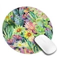 thumbnail image 2 of Disketp Watercolor Blooming Cactus Small Mouse Pad 7.9x7.9 Inches,Washable Round Mousepad For Office Laptop Computer,Non-Slip Rubber Base Mouse Pads For Wireless Mouse, 2 of 9
