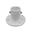 White, variant on Poolzilla 1 Pack Deck Anchor Flange In White, Diameter of 1 7/8", Made Of High Grade Cast Aluminum