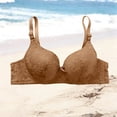 thumbnail image 5 of HVOBTTY Women's Bra Solid Color Underwire Gathered Comfortable Breathable Daily Wear, XXL, 5 of 5