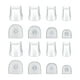 thumbnail image 1 of 16 protectores de tacón alto, en forma de U, de repuesto, antideslizantes. claro, 1 of 9