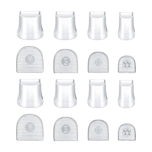 16 protectores de tacón alto, repuesto, antideslizantes, protectores, cubre tacones en forma de U claro