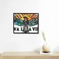 thumbnail image 4 of NJSTORE  Aztec Free Eagle Wall Decor Southwestern Wall Art Farmhouse Metal Framed Eagle Western Home Decor for Bedroom Living Room Wall Decor(Black), 4 of 4