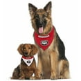 thumbnail image 3 of Pets First Collegiate Georgia Reversible Bandana -Home & Away Mesh & Premium Embroidery For Dogs & Cats, 3 of 4