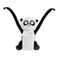 thumbnail image 4 of Caja de pañuelos de peluche para coche, diseño de animales de dibujos animados, bolsa de basura, accesorio versátil para el interior del coche. Panda, 4 of 9