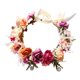 thumbnail image 2 of Diadema de flores Diadema floral con cinta ajustable Accesorios para el cabello Novia Prop Sombrero Rosa para accesorios de fotografía BLESIY Guirnalda floral, 2 of 8
