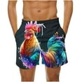 thumbnail image 2 of Luxalzxs Funny Chicken Mens Swim Trunks, Rooster Swimming Trunk for Men, Beach Shorts, Mens Swim Shorts Fashion Quick-Dry Beach Board Shorts, 2 of 6