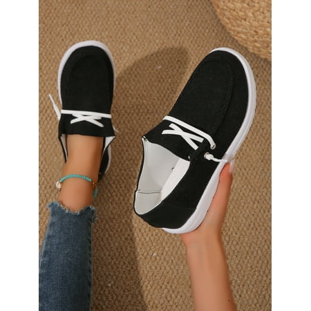 Womens Loafers Women Shoes Casual Slip-On Canvas Shoes Breathable Lightweight Boat Shoes for Women