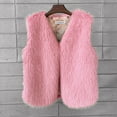thumbnail image 4 of adviicd Fashion Women Faux Fur Vest Sleeveless Jacket Winter Warm Coats Outwear Comfy Soft Waistcoat (Pink, S), 4 of 7