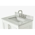 thumbnail image 4 of Ariel Stafford 30.5 In. Single Rectangle Sink Vanity With Carrara White Marble Countertop W/0.75" Edge In White, 4 of 11