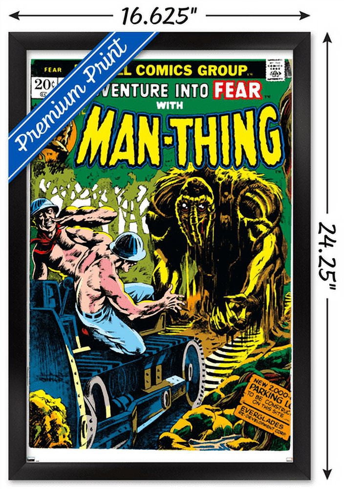 Marvel Comics: Man-Thing #16 Wall Poster, 14.725" x 22.375" Framed