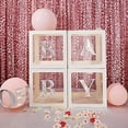 thumbnail image 6 of Balsa Circle 2 Pieces Clear with White 12-Inche Transparent Balloon Boxes Events Home Wedding Reception Centerpieces Decorations Supplies, 6 of 6
