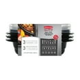 thumbnail image 1 of Rubbermaid TakeAlongs Divided Meal Prep Containers, 556 mL (2.35 Cup), Black, 3 Pack, 1 of 6