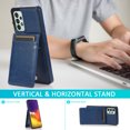 thumbnail image 3 of Allytech Galaxy A33 5G Case Wallet, Samsung A33 5G Case, PU Leather Cards Slots Folding Kickstand Flip Cover Drop Protective Anti-shock Wallet Case Cover for Samsung Galaxy A33 5G - Darkblue, 3 of 6