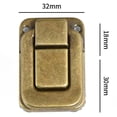thumbnail image 2 of 4PCS Iron Antique Hasp Lock For Jewelry Box Suitcase Buckle Vintage Clip Buckle, 2 of 7