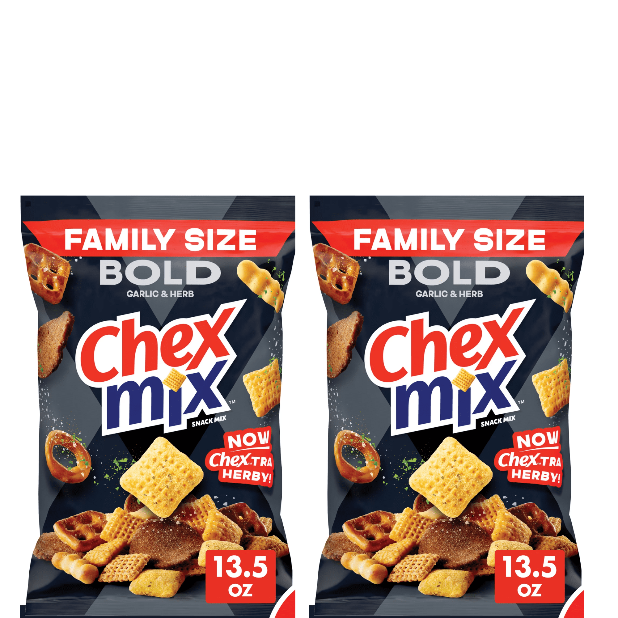Chex Mix Traditional Savory Snack Mix, Fun Flavorful Shapes, 40 oz