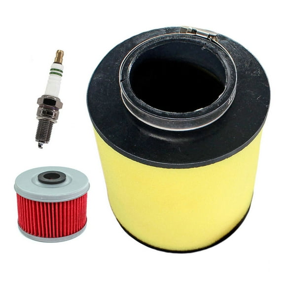 Air Filter Tune Up Kit for Honda Recon 250 TRX250 TRX250TM TRX250TE, Sportrax TRX250X TRX250EX ATV; part 17254-HM8-000 DPR8EA-9 Plug