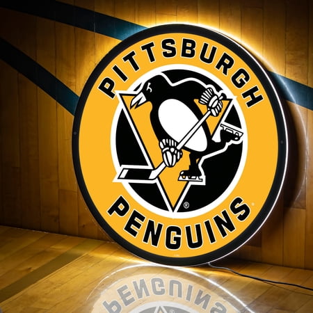 Pittsburgh Penguins LED XL Round Wall D-cor