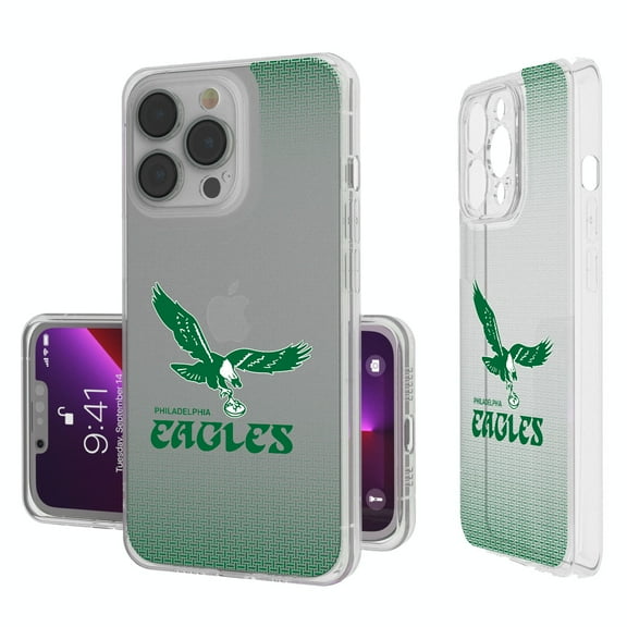 Philadelphia Eagles Linen Logo iPhone Clear Case