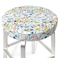 thumbnail image 3 of Kdxio Beautiful wild flower forest Stool Covers Round,Stretch Round Bar Stool Covers Washable Bar Stool Cushion Slipcover for 12-15 Inch Chair-12 inch, 3 of 7