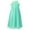 Mint Green, variant on iiniim Kids Lace Floral Flower Girls Dress Sequins Halter Chiffon Dress Long Maxi Junior Bridesmaid Gown Mint Green 14