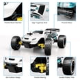 thumbnail image 4 of Tecnock RC Racing Car, 2.4GHz High Speed Remote Control Car, 1:18 2WD Toy Cars Buggy for Boys & Girls with Two Rechargeable Batteries for Car, Gifts for Kids (White), 4 of 5