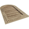 thumbnail image 5 of Ekena Millwork 20"W x 42"H Timberthane Sandblasted Round Top Faux Wood Non-Functional Gable Vent, Primed Tan, 5 of 5