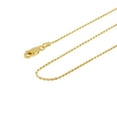 thumbnail image 3 of Sterling Silver and Gold Plated Rope Chain Necklaces and Bracelets - 1.00MM Thick - 26 Inches, 3 of 7
