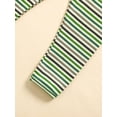 thumbnail image 7 of WIBACKER Toddler Baby Boy Girl Fall Outfit Ribbed Knit Tops Elastic Pants Set Cute 2pcs Stripe Winter Clothes, 7 of 7