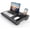 Black, variant on Lap Desk with Cushion, Large Laptop Desk for Adults, Up to 17" Laptop Tray for Bed with Wrist Rest, 2 Self-Adhesive Mouse Pads, Portable Handle, Tablet Phone Slot (Dark Brown)