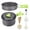 Green, variant on Camping Cookware Set Camping Gear Campfire Utensils Non-Stick Cooking Equipment Lightweight Stackable Pot Pan Bowls with Storage Bag for Outdoor Hiking