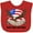 Red, variant on Inktastic Memorial Day- Never Forget Our Heroes- Bald Eagle Boys or Girls Baby Bib