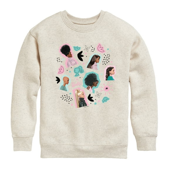 Barbie - Easter - Photo Collage - Toddler And Youth Crewneck Fleece Sweatshirt