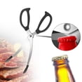 thumbnail image 1 of Tijeras para barbacoa BLESIY herramienta profesional de cocina Acero inoxidable pinza para alimentos, 1 of 8