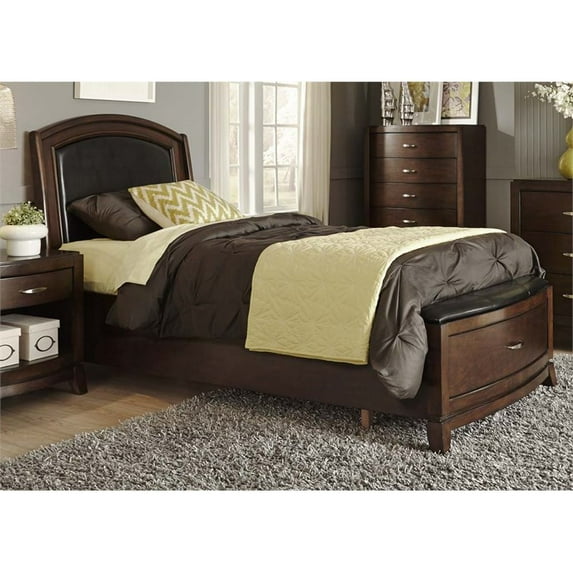 Liberty Furniture Avalon Twin Leather Storage Bed