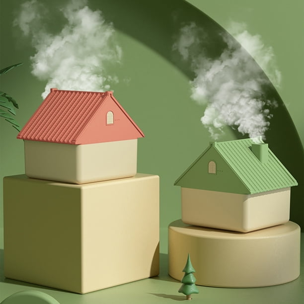 Humidificador USB con luz nocturna - 1,0-2,5L gran capacidad, 36dB de silencio, batería de 4000mAh, luz ambiental de 7 colores para dormitorio, sobremesa, oficina, aromaterapia