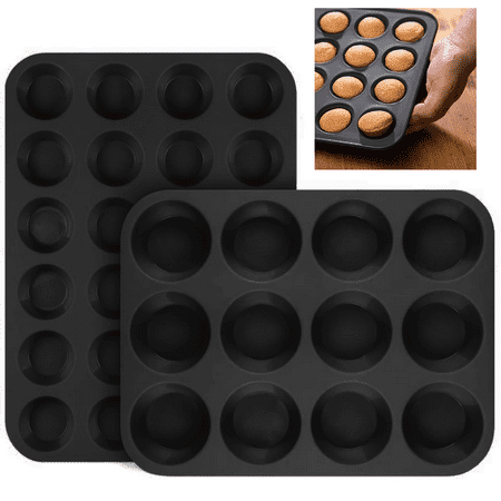 

Mini muffin pan 24 holes & 12 holes Inspiration muffin pan for non-stick coated short baking time for sweet and savory recipes