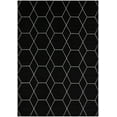 thumbnail image 3 of Unique Loom Trellis Frieze Collection Area Rug - Geometric (8' x 11' Rectangle Black/Ivory), 3 of 7