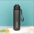 thumbnail image 1 of Large Capacity Grinkwell Frosted Sports Water Bottle-Leakproof,BPA-Free PC with Silicone Straw & Carrying Rope, 1 of 6