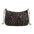 thumbnail image 4 of Bolso de mano estilo nicho francés de media luna para viajeros, elegante y sencillo, con estampado de leopardo y un solo hombro bajo el brazo, para invierno de 2025., 4 of 4
