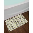 thumbnail image 2 of Yellow Bath Mat, Print of Hand Drawn Scribbled Like Rounds and Spots Doodle Inspired Art, Plush Bathroom Decor Mat with Non Slip Backing, 29.5" X 17.5", Multicolor, by Ambesonne, 2 of 2