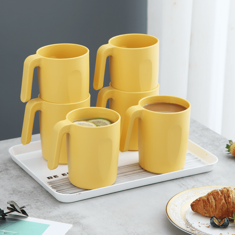 Plastic Mug Set 8 Pieces, Unbreakable And Reusable Light Weight