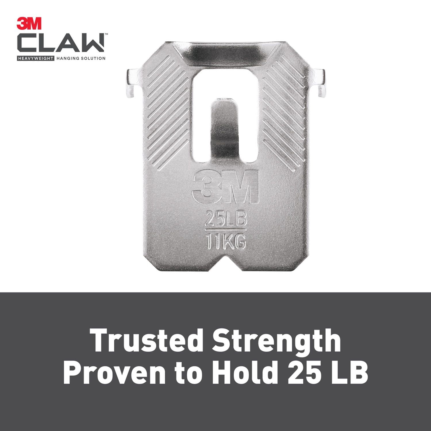 3M™ CLAW Drywall Picture Hanger with Temporary Spot Marker 3PH25M-1EF, Holds 25 lbs