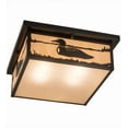 thumbnail image 5 of Meyda Tiffany 162409 Hyde Park Loon 4 Light 23" Wide Flush Mount Square Ceiling Fixture -, 5 of 7