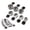 Black, variant on Garvee 16-Piece Magnetic Measuring Cups and Spoons Set, 304 Stainless Steel with Silicone Handles, 7 Cups 8 Spoons & 1 Leveler, Stackable Dry & Liquid Measuring Set, Black