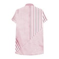 thumbnail image 5 of Womens Casual T Shirts V-Neck Short Sleeve Shirts Tops Loose Button Printed Blouse Summer Shirt Everyday Womens Tops, 5 of 6