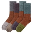 thumbnail image 2 of BambooMN Unisex Rayon from Bamboo Classic Casual Crew Socks - Assortment A - Large - 4 Pairs, 2 of 5